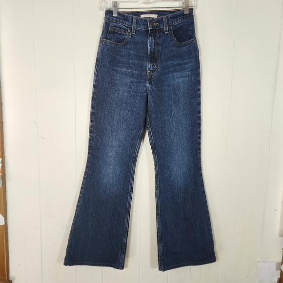 Levi's 70s High Flare Premium Big E Jeans Size 26/2 2021 Release - Picture 2 of 16